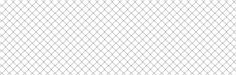 Monochrome seamless pattern featuring stylized soccer balls intertwined with nets - obrazy, fototapety, plakaty