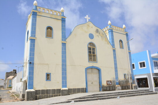 Santa Isabel Church in Sal Rei, Boa Vista Island, Cape Verde, Africa