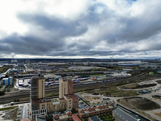 Aerial View of Dagenham London City of England UK