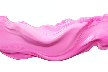 Pink liquid wave isolated on white. High quality photo