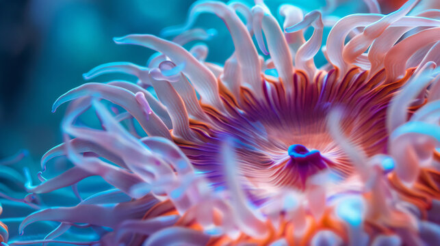 Close up of a anemone HD 8K wallpaper Stock Photo