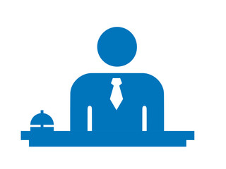 住宅・設備・管理人コンシェルジュのアイコン　不動産・建設・マンション向けピクトグラム　シンボル