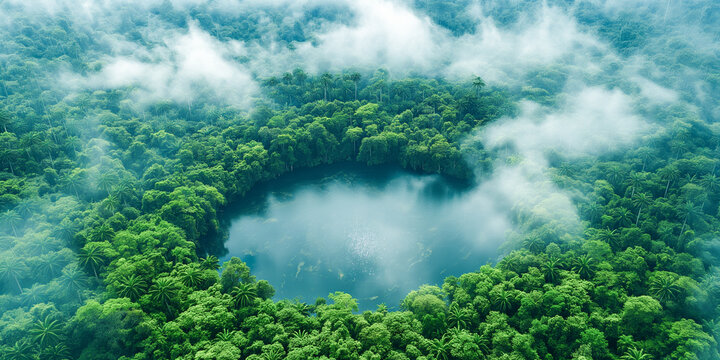 Papel de Parede com floresta tropical. A imponencia para o mundo de florestas tropicais como a Amazônia.