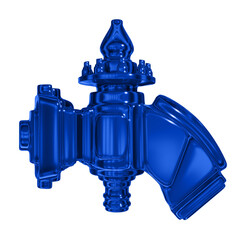 Metal abstract object,3d render © neurostructure