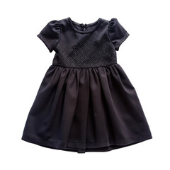 Black dress isolated on a transparent background.