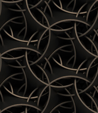Wallpaper geometric art of black metal.