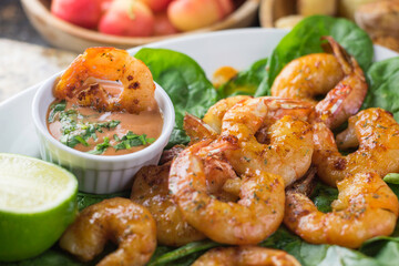 Taste of Excellence: 4K Ultra HD Image of Delicious Shrimp Scampi