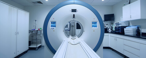 advanced mri or ct scan medical diagnosis machine at hospital lab