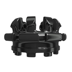 Metal abstract object,3d render © neurostructure