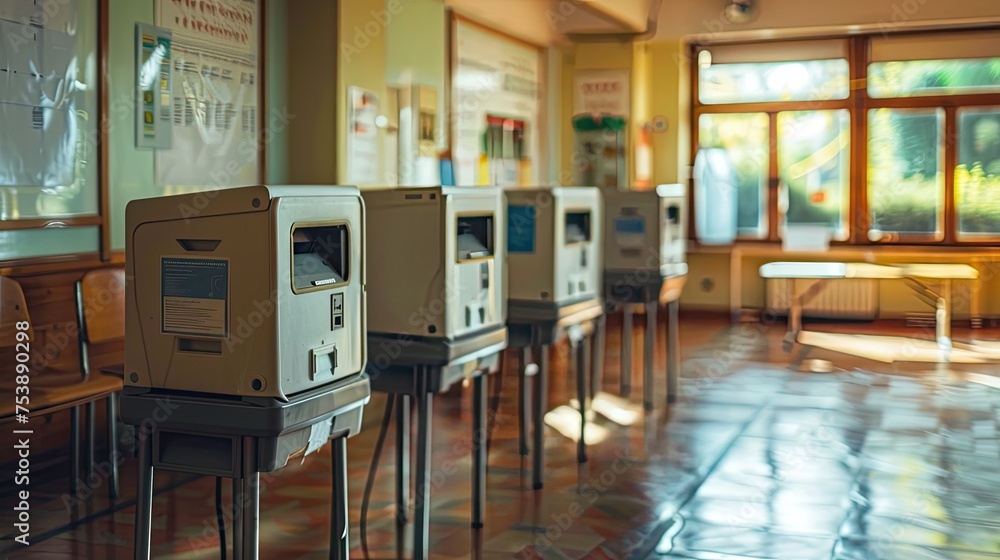 Poster blockchain based digital voting system in an election polling station