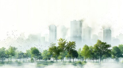 Urban reforestation projects for improving air quality
