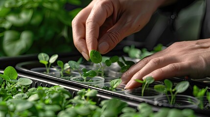 Biodegradable seed tapes for easy gardening