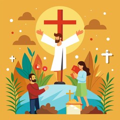 Good Friday Vector Design And Background 