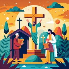 Good Friday Vector Design And Background 