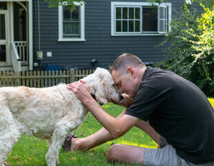 Man says Good Bye to his Beloved Old Pet Dog, soon to be Euthanized