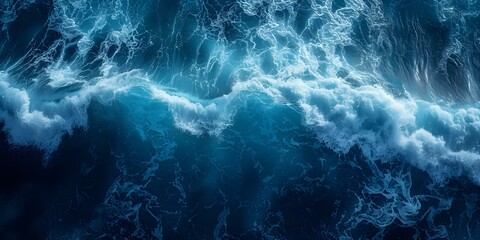 Ocean Wave Texture in Shades of Blue: Perfect for Web Banners and Backgrounds. Concept Ocean Wave Texture, Shades of Blue, Web Banners, Backgrounds