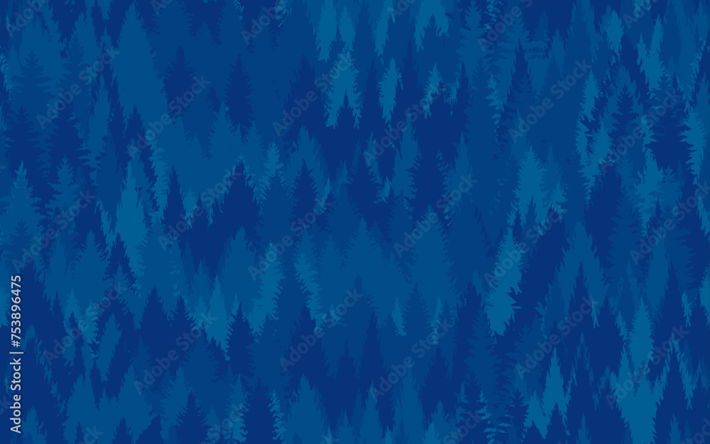 Poster pine trees spring seamless pattern decorative ornamental jungle theme woods vector pattern paper pri