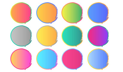 round colorful shape