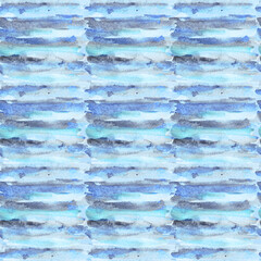 Grunge abstract watercolor brash stroke seamless pattern.
