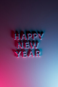 Happy new year balloons