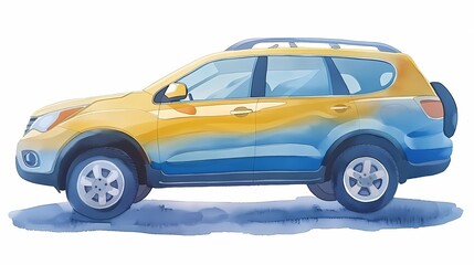 off-road car, country music background, road trip,