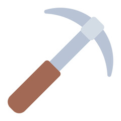 Pickaxe mining tool icon