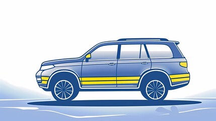 off-road car, country music background, road trip,