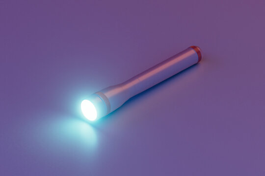 a violet flashlight