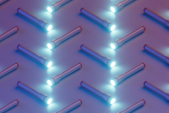 pattern of flashlights
