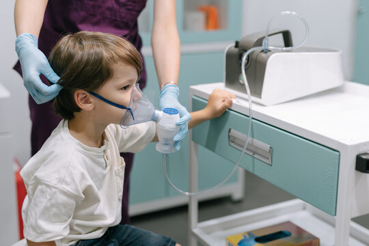Child using Nebulizer