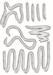 Bold black grey pencil alcohol inks doodle watercolour hand drawn illustration shapes abstract high quality line contour strokes stamp curve white isolated