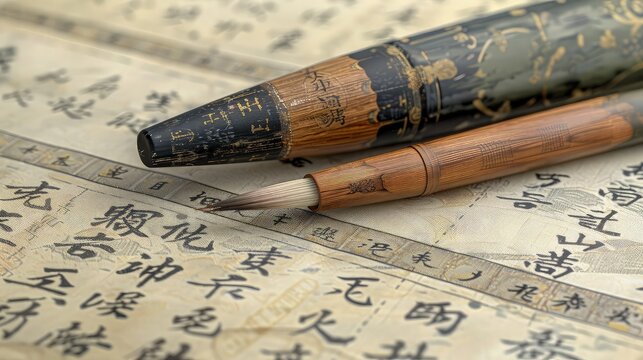 Elegant Brushstrokes: Stunning Images of Traditional Chinese Calligraphy in Practice