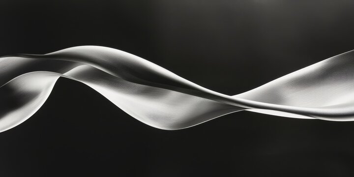 A black and white image of a wave with a white background