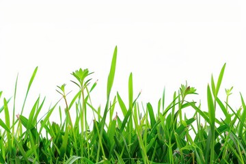 Obraz premium grass is on a white background