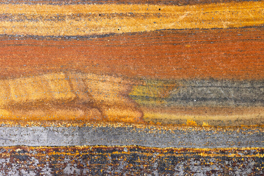 Banded Iron Mineral Closeup 