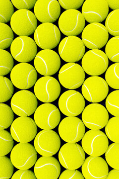 Yellow Tennis Balls Background