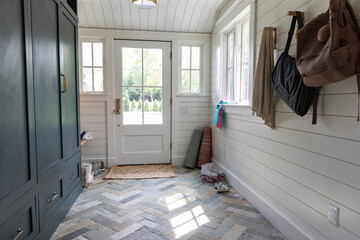 Luxury Interior Contemporary Home Mud Room foyer in house 