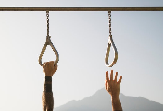 Fitness rings tool outdoors