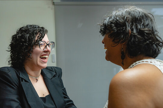 Very happy LGBTQ couple. 
