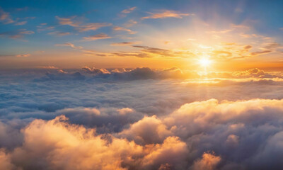 sunset in the sky