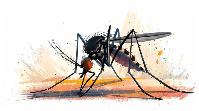 mosquito biting, world malaria day, dengue fever flu and symptoms with prevention healthcare infographic Template Design. health concept