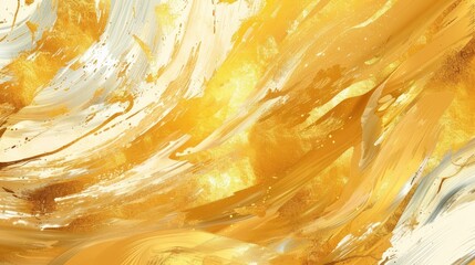 Abstract Illustration gold smear stroke texture background. AI generated image