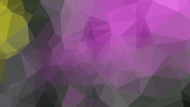 Radiant Spirals in Motion: Vibrant Low Poly Triangle Dance of Dynamic Elegance