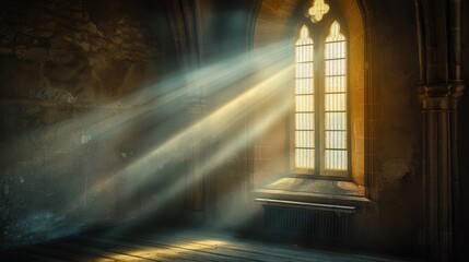 Light Going Through A Church Window