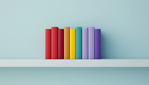 rows of books neatly lined up on shelves, knowledge, students, school.