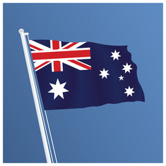 Australia Waving Flag Design and Australia Flag Design