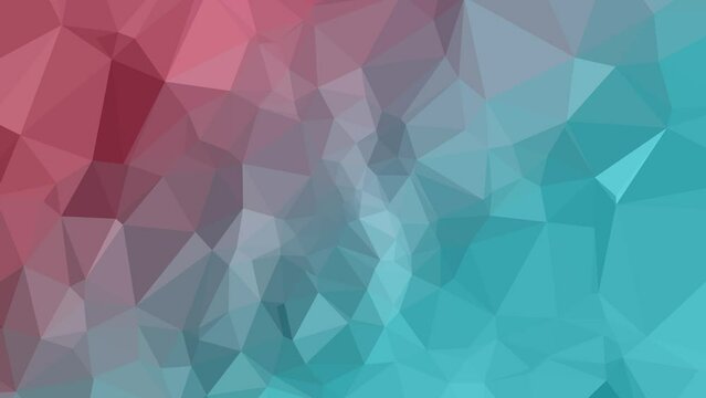 Centered Harmony in Motion: Mesmerizing Low Poly Triangle Spirals with Vibrant Abstract Dance