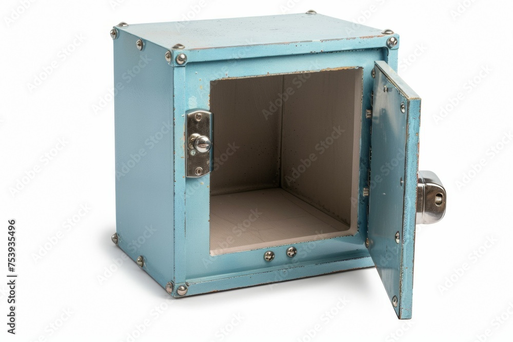 Aufkleber open safe. background with selective focus and copy space