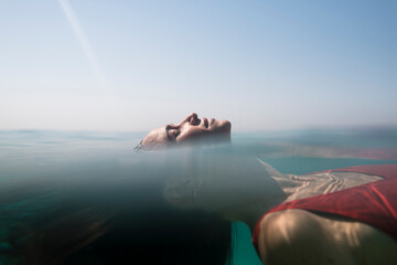 Enjoying daydream summer vacation 