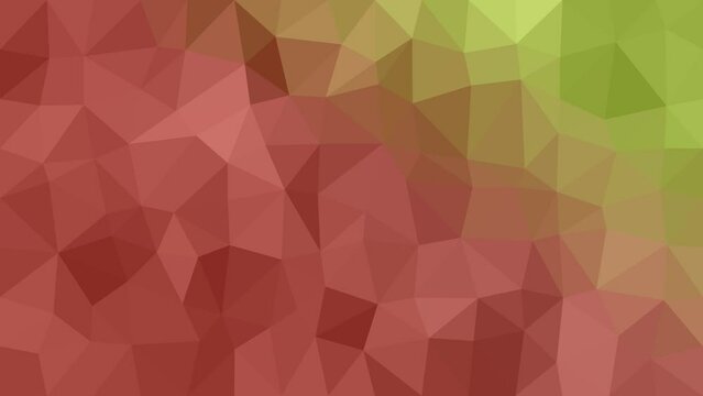 Abstract Grid Dance: Dynamic Triangles with Random Offsets and Vibrant Colors in a Mesmerizing Low Poly Motion Composition